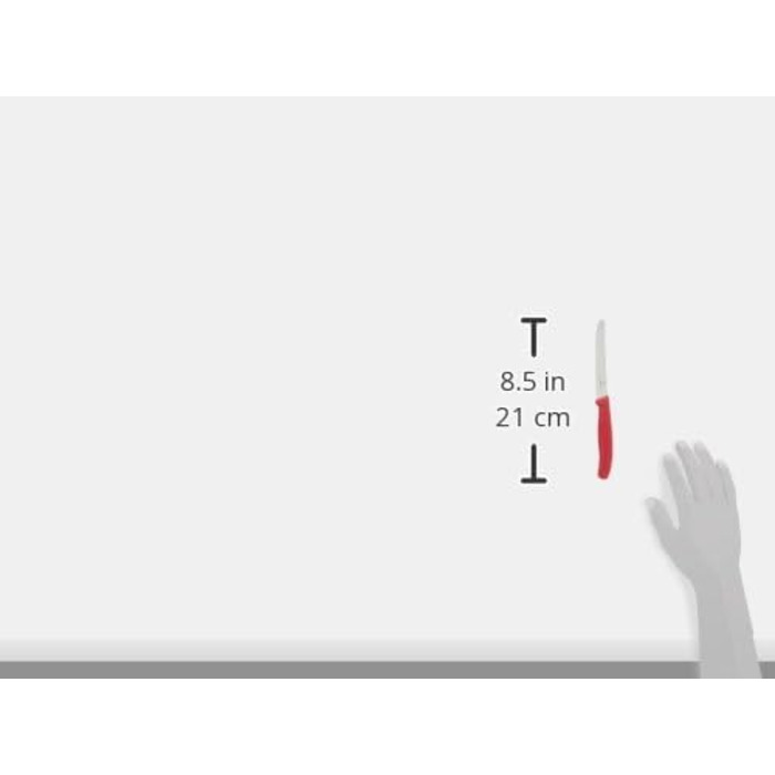 Ніж столовий - Ніж кухонний - Ніж для рулету Швейцарський класичний із зазубреним краєм - Швейцарського виробництва - Мультиколор