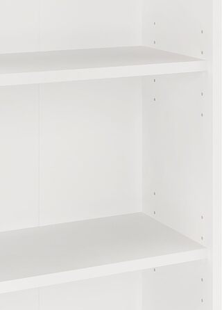 Полиця шириною 60 см Біла - Книжкова полиця з 3 рівнями та полицями з регульованою висотою, окремостояча полиця, полиця для зберігання Книжкова полиця Lumo 60 x 90 x 24 см (Ш x В x Г) 3 рівні (60Ш x 90В x 24Г) Біла