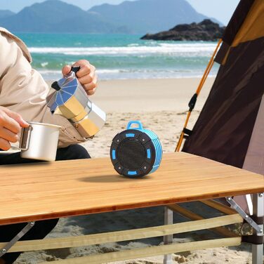 Складаний кемпінговий стіл, бамбук, складний, регульований по висоті, садовий стіл для вулиці, складний з алюмінієвими ніжками для кемпінгу, пікніків, приготування їжі, походів, подорожей - 100 x 60 см