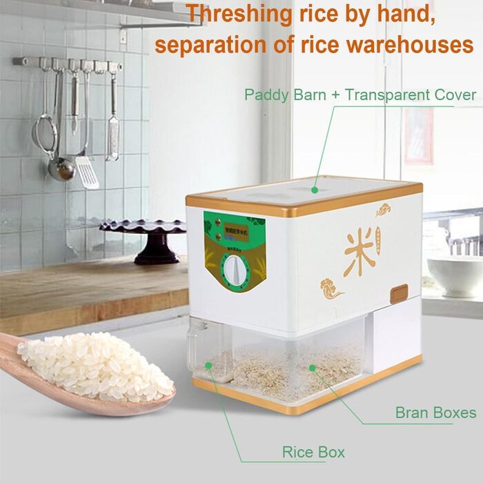 Машина для лущення рису потужністю 350 Вт, електрична побутова машина для очищення рисового млина, автоматична машина для лущення зерна пшениці, сепаратор рисових висівок, молотарка для коричневого рису/пророщування рису