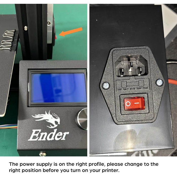 Офіційний 3D-принтер Creality Ender 3 із повним відкритим вихідним кодом із функцією друку резюме Розмір друку 3D-принтера своїми