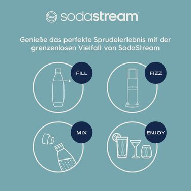 Виробник газованої води SodaStream DUO з циліндром CO2, скляною пляшкою 2 шт. 1 л і пластиковою пляшкою 2 шт. 1 л, яку можна мити в посудомийній машині, висота 44 см, колір титан, 29x25.6x44.4 Family Pack (4 пляшки та з балоном CO)