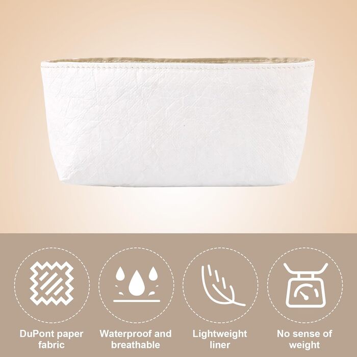 Організатор для сумок для міні-сумки Longchamp, біла вставка для сумок, підкладка для зберігання сумок, на блискавці, що не випада