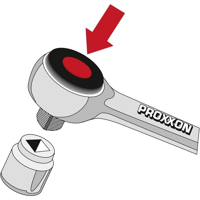 Набір гайкових ключів PROXXON, компактний з тріскачкою 3/8, 47 предметів у пластиковому кейсі, 23282