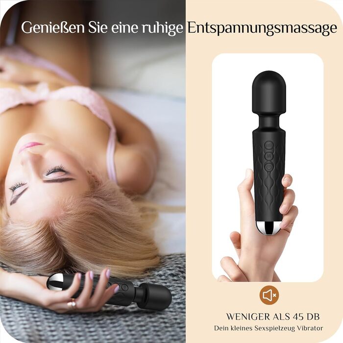 Вібратор SANJIANKE для жінок, стимулятор клітора та G-точки, 8 швидкостей, 20 режимів, чорний матовий