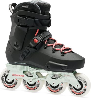 Жіночі роликові ковзани Rollerblade Twister XT для фітнесу, чорний/м'ятний, міські роликові ковзани 8/8.5