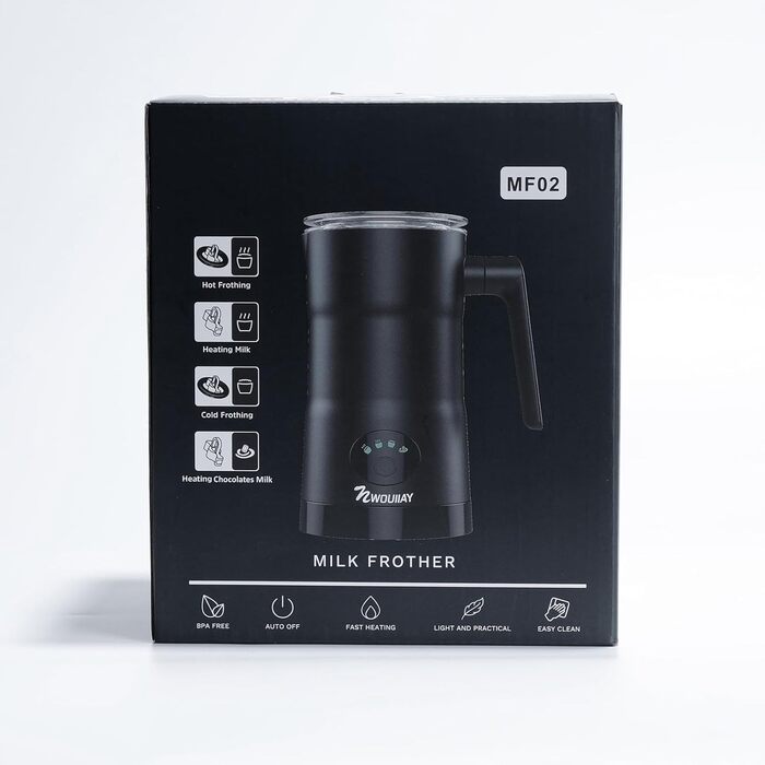 Вт піноутворювач для молока електричний 4 в 1 Автоматичний піноутворювач для підігріву молока з антипригарним покриттям Автоматичн
