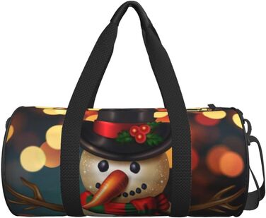 Яскрава дорожня сумка Веселий Сніговик, спортивна сумка для чоловіків та жінок, велика сумка для подорожей та спорту