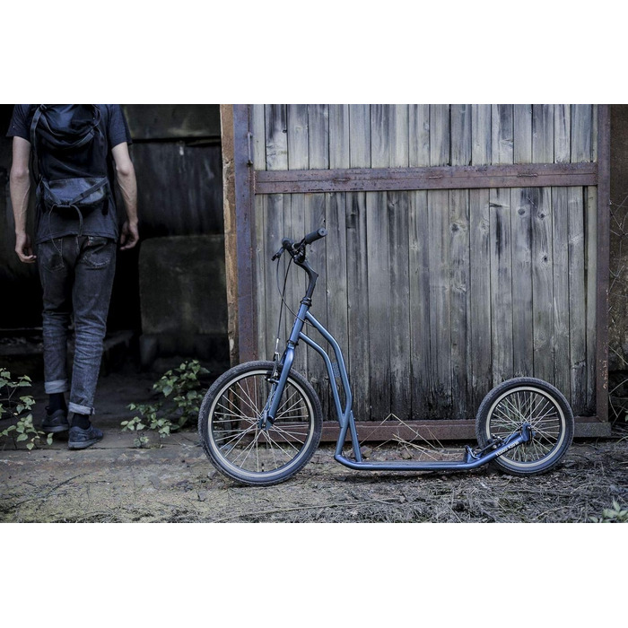 Самокат Yedoo S2016 - до 150 кг, самокат з пневматичними шинами 20/16 - для дорослих, самокат з регульованим кермом, самокат для с