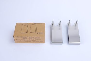 Настінні гачки для душу Kegii - настінні гачки для душу без свердління набір з 2 шт. з гумовим захистом тримач для рушників-скребк