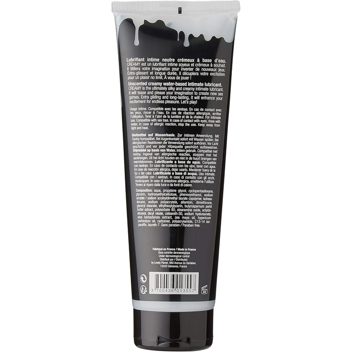 Водний лубрикант Creamy «Fake Sperma», без запаху, 250 мл