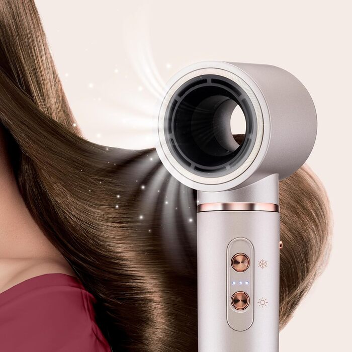 Стайлер для волосся Ufesa Pro Glam Twist 7-в-1 цифровий безщітковий двигун, Coanda-система, керамічне покриття, іонізатор та професійні аксесуари, рожевий