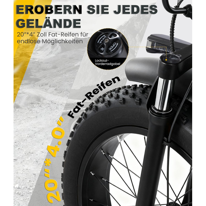 Електричний триколісний велосипед KAKIGO для дорослих, товсті шини 20x4, складаний алюмінієвий електровелосипед, двигун 250 Вт, 65 Нм, акумулятор 48 В 15,6 Аг, 25 км/год, передній та задній кошики, диференціал, запас ходу 90 км, червоний, з тримачем для т