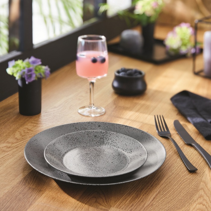 Тарілка обідня Luminarc Slate Black, 25 см (6788144)