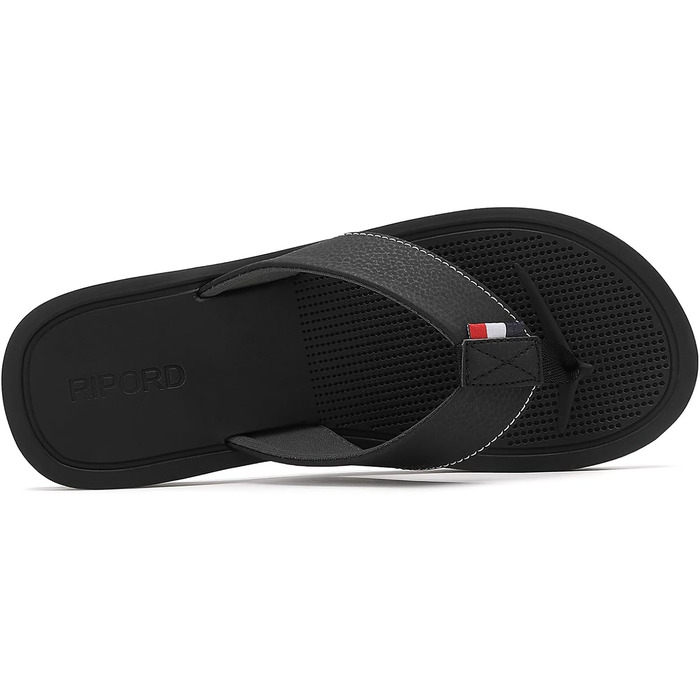 Чоловічі шльопанці-стрінги, сандалі, пляжний колір, розміри 41-46 EU, чорний колір, розмір 42 EU