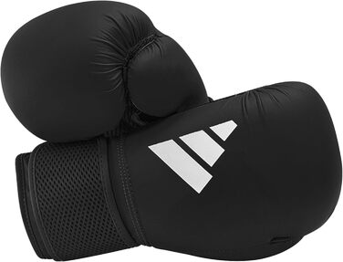 Боксерські рукавички adidas Hybrid 25 - модель початкового рівня, чорні, 10 унцій