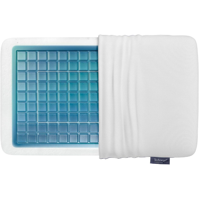 Гелева подушка для шиї Technogel Pixel Deluxe (66 см x 40 см, 9), TG-PIL-ED09, біла, 60x40x9
