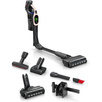 Акумуляторний пилосос Bosch Unlimited 10 BKS1041RHF, бездротовий, технологія MicroCleanTM, TFT-дисплей, стиснення пилу, система фі