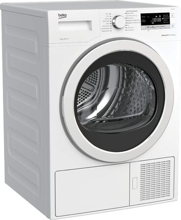 Сушильна машина Beko B5T4824IF bPRO 500 до 8 кг, клас енергоспоживання A, з тепловим насосом підходить для алергіків, 15 програм,  дизайн преміум-класу, білий