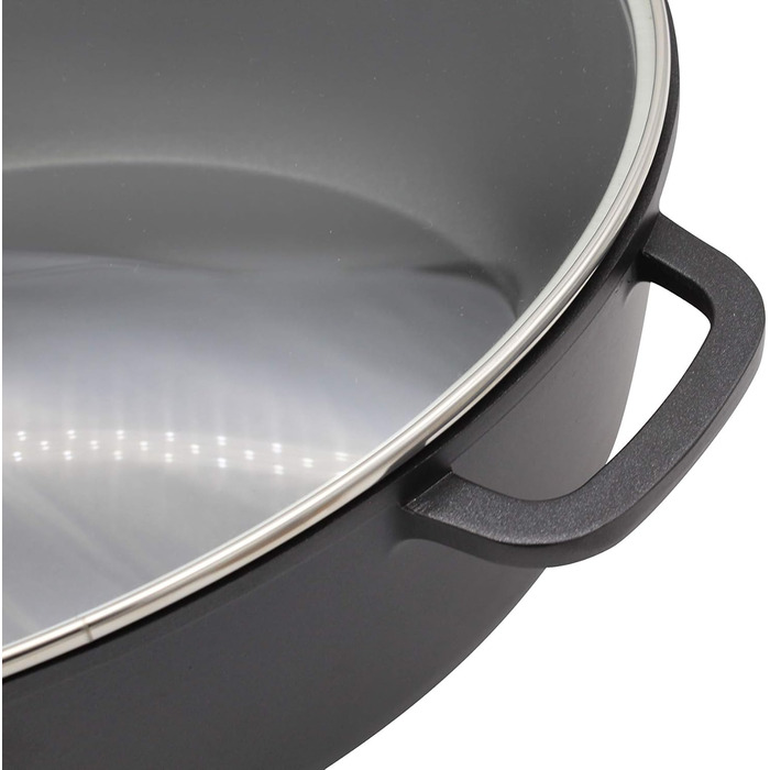 Гусятниця Leipzig, литий алюміній, чорний, 43,5 x 33,5 x 14 см, 23042