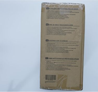 Бутербродниця Bruno 3 в 1, вафельниця, деко для випічки, 1200 Вт, для 4 сендвічів, знімний піддон з антипригарним покриттям, поворот на 180 для швидкого та рівномірного випікання, без бісфенолу А