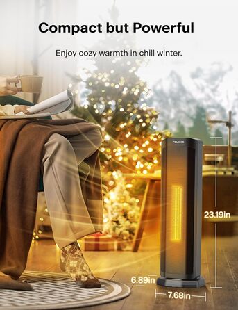 В 1 Електричний кімнатний обігрівач 2000 Вт з пультом дистанційного керування, енергоефективний, портативний керамічний нагрівач,