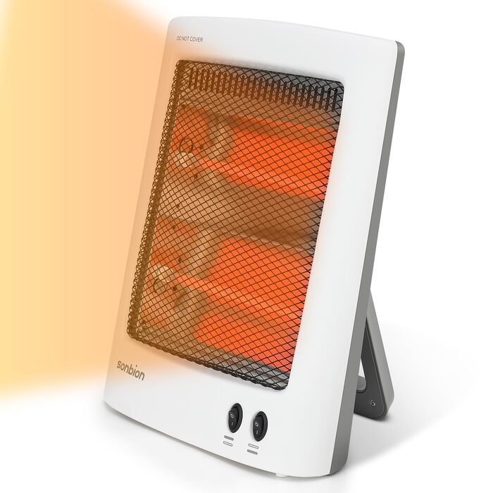 Інфрачервоний окремостоячий обігрівач, галогенний обігрівач, інфрачервоний обігрівач з 2 режимами нагріву для використання в спальнях, офісах та вітальнях