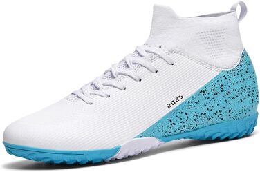 Футбольні бутси для чоловіків та жінок, бутси для критого футболу, унісекс, бейсбольні, бутси для трави, підліткові бутси для регбі, дорослі, футбольні бутси AG FG TF, широкі тренувальні кросівки, 2309 Tf White, 14