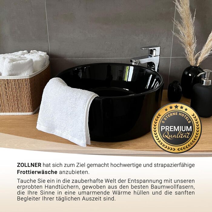 Набір ZOLLNER з 10 рушників для гостей - маленькі та пухнасті рушники розміром 30x50 см - можна прати при температурі до 95C - бав