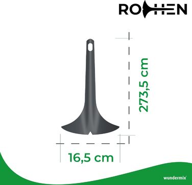 Шпатель для внутрішньої стінки Rochen для Thermomix TM5, TM6 і TM Friend Шпатель на замовлення з практичною насічкою Оптимальна форма Зроблено в Німеччині
