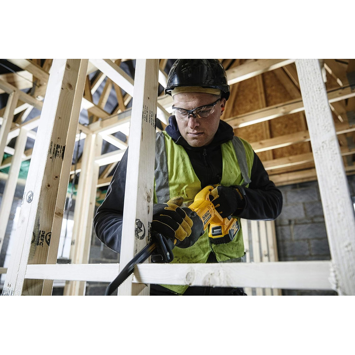 Акумуляторна пила DEWALT 18 вольт DCS380N (електронне гальмо двигуна, заміна пиляльного полотна без інструменту, поворотний пиляль