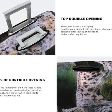 Чохол для валізи Schneeleopard, міцний захист для багажу розміром 45.7-81.3 см, чорний, великий розмір