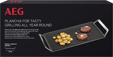 Сковорода AEG Plancha A9HL33 / для всіх типів варильних поверхонь / ідеальний розподіл тепла /, Чорна одинарна
