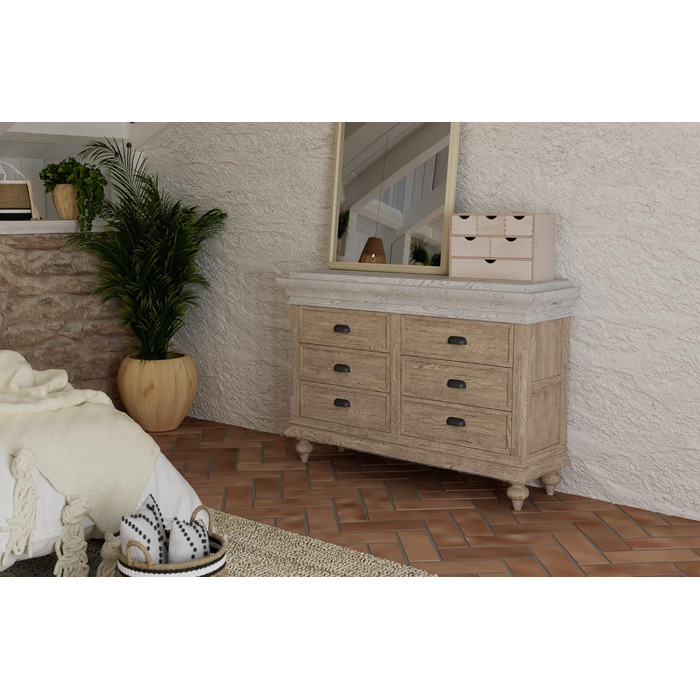 Тумба з 6 шухлядами, береза 40 x 20 x 28 см, 13193