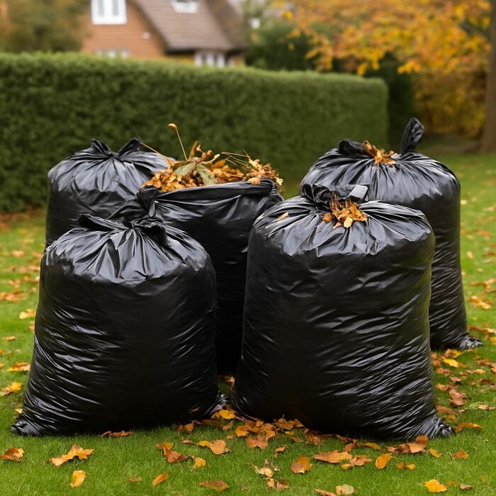 Міцні сміттєві мішки Babylonplast 120 л (80 шт. ) чорного кольору Міцні сміттєві мішки Міцні сміттєві мішки, стійкі до розривів 70110 см Перероблювані та екологічно чисті Мішки для будівельних відходів 70 мкм/Тип 100