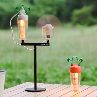 Патрон для акумуляторного світлодіодного кемпінгового ліхтаря, ліхтар-морква з акумулятором 2000 мАг, водозахист IPX4 - регульована висота яскравості, магнітне підвішування, для використання на вулиці (ліхтар-морква)