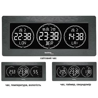 Годинник настільний Technoline WT458 Black (WT458)
