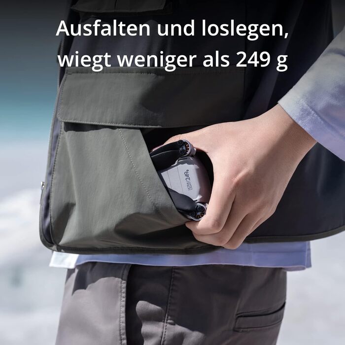 З DJI Smart Control легкий і складаний дрон з камерою, відео 4K/60fps, фото 48MP, час польоту 34 хвилини, уникнення перешкод у 3 н