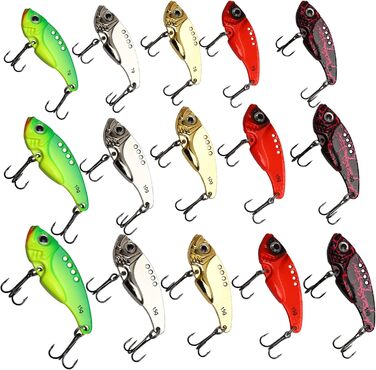 Блешні рибальські приманки блешні рибна приманка форель окунь риболовля приманки блешні приманки - 15 шт., 15/20 шт.