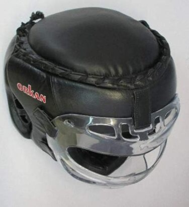 Захист голови Orkan Fighter з маскою зі шкіри, розмір L