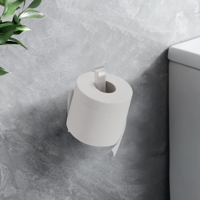 Тримач для туалетного рулону Lonvii Без свердління - Тримач для туалетного рулону з нержавіючої сталі Тримач для туалетного рулону