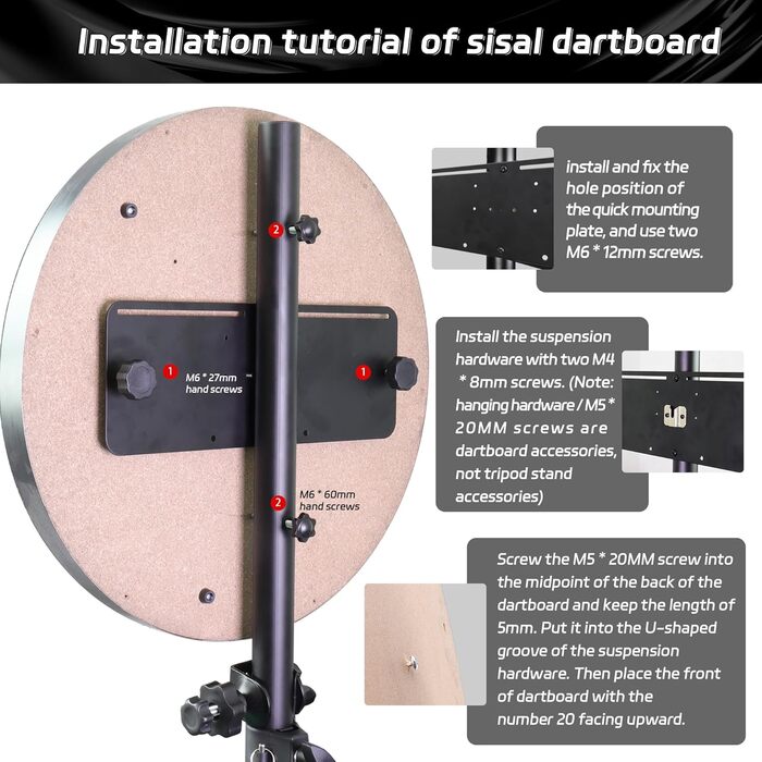 Професійна підставка для мішень для дартсу CyeeLife, мобільна підставка для класичних та електронних мішень для дартсу