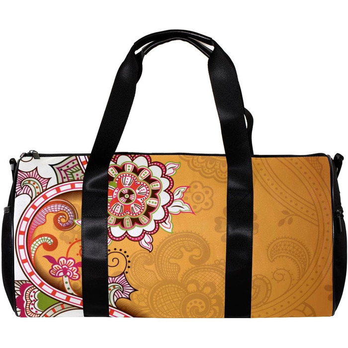 Спортивна сумка, маленька дорожня сумка, сумка для шопінгу та спорту для йоги, з абстрактним квітковим принтом (ромашки), сумка для фітнесу на відкритому повітрі, ручна поклажа