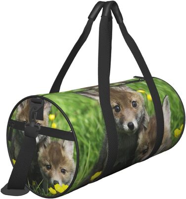 Спортивна сумка-мішок для подорожей, з весняним принтом тварин, чорна, універсальний розмір, дорожня сумка