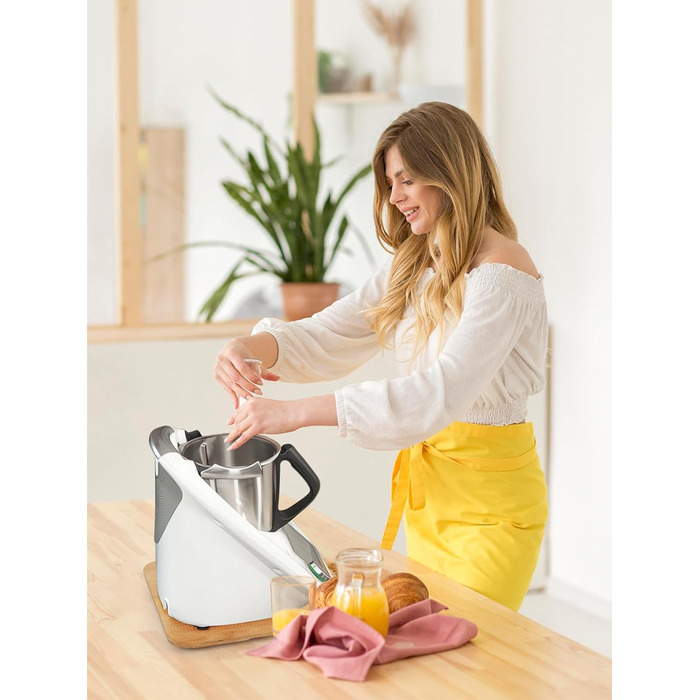 Розсувна дошка для Thermomix TM6 TM5, бамбукова ковзна дошка Дерев'яна швидкорухома дошка Slider Pad для кухонного комбайна Thermomix Vorwerk TM5 TM6 Аксесуари