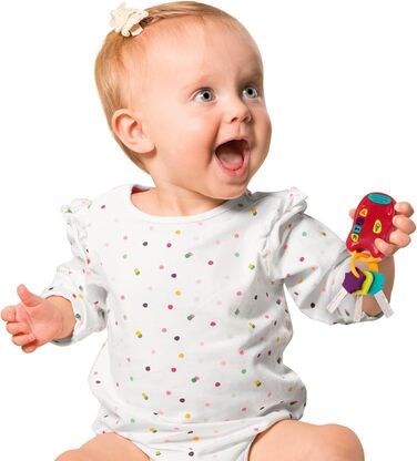 Барвистий брелок з ключем від автомобіля з світлом і звуком для дітей від 10 місяців