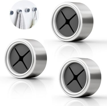 Тримач для чайних рушників Coolon, 3 шт. и Самоклеючий тримач для рушників, сильна в'язкість ABS Гачок для рушників Круглий затиск