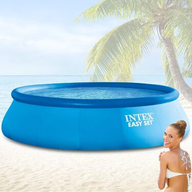 Наземний басейн Intex Easy Set Pools, синій, Ø 366 x 91 см
