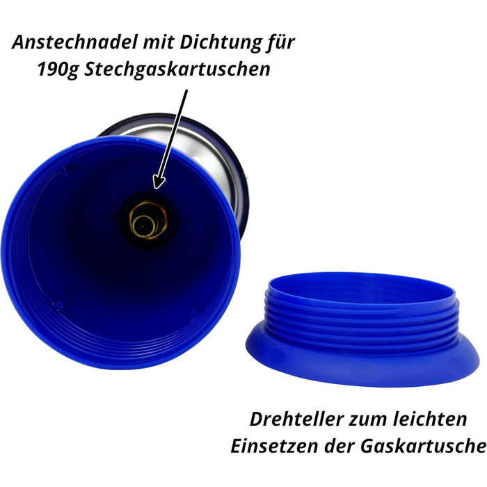 Газова плита з 10 газовими картриджами та п&39єзорозпалом для газових картриджів вагою 190 г, що проколюються, EN417, газова кемпінгова плита, кемпінгова плита з газовим картриджем 1 конфорка, міні-газова плита, газова плита, газова плита, кемпінгова плит