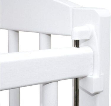 Дитяче ліжко/Біле ліжко/Ліжко для малюків 2-в-1 Micoland 120x60 см з матрацом білого кольору